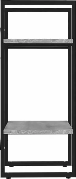 Furniture Limited - Boekenkast 2-laags 40x30x70 Cm Bewerkt Hout Grijs Sonoma Eiken -DECORATIE Winkel 512x1200