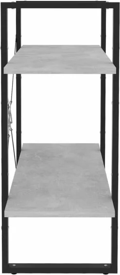 Furniture Limited - Boekenkast Met 2 Schappen 80x30x70 Cm Spaanplaat Betongrijs 12 Furniture Limited - Boekenkast Met 2 Schappen 80x30x70 Cm Spaanplaat Betongrijs -DECORATIE Winkel 524x1200 1