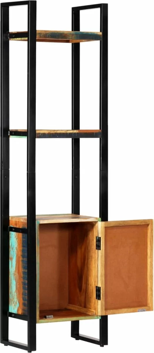 Furniture Limited - Boekenkast 45x30x171 Cm Massief Gerecycled Hout 5 Furniture Limited - Boekenkast 45x30x171 Cm Massief Gerecycled Hout - Afbeelding 3
