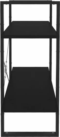 Furniture Limited - Boekenkast Met 2 Schappen 100x30x70 Cm Spaanplaat Zwart 13 Furniture Limited - Boekenkast Met 2 Schappen 100x30x70 Cm Spaanplaat Zwart -DECORATIE Winkel 525x1200