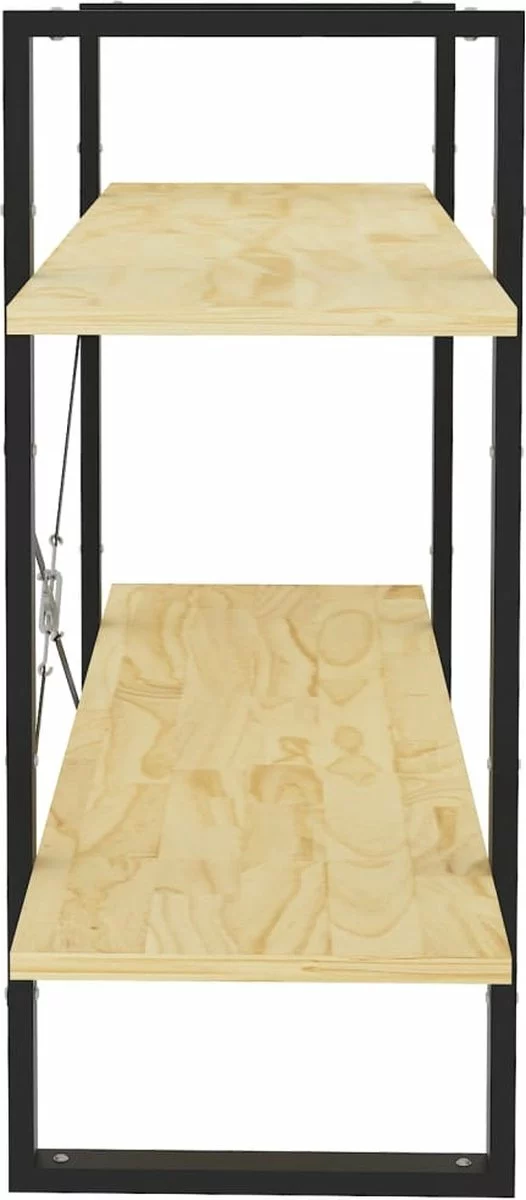 Furniture Limited - Boekenkast Met 2 Schappen 100x30x70 Cm Massief Grenenhout 4 Furniture Limited - Boekenkast Met 2 Schappen 100x30x70 Cm Massief Grenenhout - Afbeelding 2