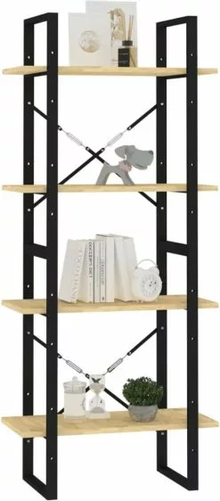 Furniture Limited - Boekenkast Met 4 Schappen 60x30x140 Cm Massief Grenenhout 19 Furniture Limited - Boekenkast Met 4 Schappen 60x30x140 Cm Massief Grenenhout -DECORATIE Winkel 527x1200 2