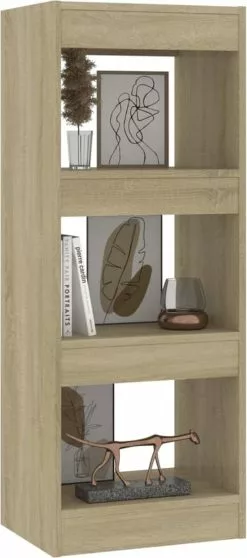 Furniture Limited - Boekenkast/kamerscherm 40x30x103 Cm Spaanplaat Sonoma Eiken 16 Furniture Limited - Boekenkast/kamerscherm 40x30x103 Cm Spaanplaat Sonoma Eiken -DECORATIE Winkel 531x1200 1