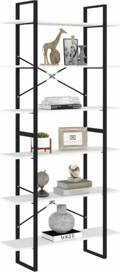 Furniture Limited - Hoge Kast 100x30x210 Cm Massief Grenenhout Wit -DECORATIE Winkel 533x1200 2