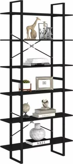 Furniture Limited - Hoge Kast 100x30x210 Spaanplaat Zwart 17 Furniture Limited - Hoge Kast 100x30x210 Spaanplaat Zwart -DECORATIE Winkel 535x1200 1