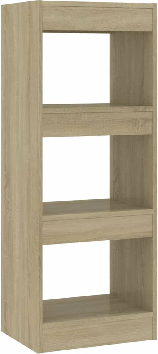 Furniture Limited - Boekenkast/kamerscherm 40x30x103 Cm Spaanplaat Sonoma Eiken 10 Furniture Limited - Boekenkast/kamerscherm 40x30x103 Cm Spaanplaat Sonoma Eiken - Afbeelding 8