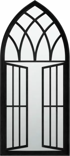 Furniture Limited - Spiegel 100x45 Cm Ijzer Zwart 13 Furniture Limited - Spiegel 100x45 Cm Ijzer Zwart -DECORATIE Winkel 540x1200