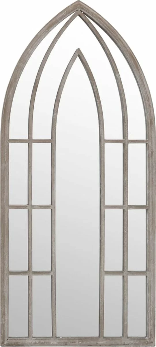 Furniture Limited - Tuinspiegel 70x30 Cm Ijzer Zandkleurig 5 Furniture Limited - Tuinspiegel 70x30 Cm Ijzer Zandkleurig - Afbeelding 3