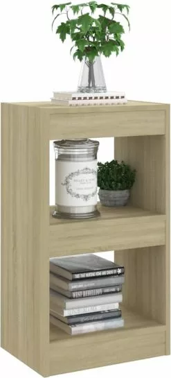 Furniture Limited - Boekenkast/kamerscherm 40x30x72 Cm Sonoma Eikenkleurig 15 Furniture Limited - Boekenkast/kamerscherm 40x30x72 Cm Sonoma Eikenkleurig -DECORATIE Winkel 544x1200