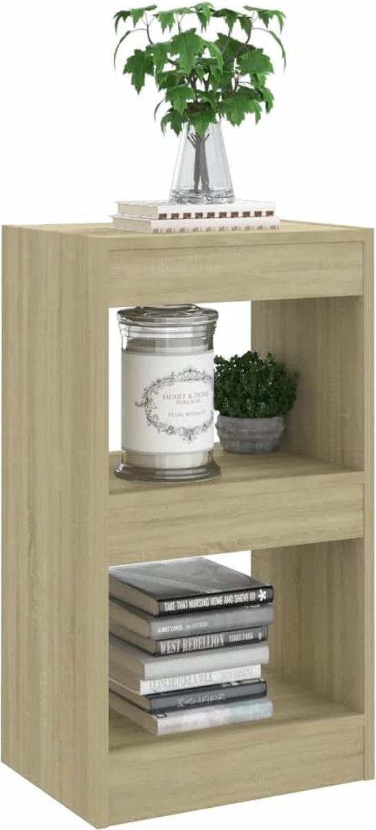 Furniture Limited - Boekenkast/kamerscherm 40x30x72 Cm Sonoma Eikenkleurig 8 Furniture Limited - Boekenkast/kamerscherm 40x30x72 Cm Sonoma Eikenkleurig - Afbeelding 6