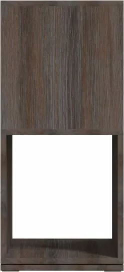 Furniture Limited - Draaikast 34,5x34,5x75,5 Cm Spaanplaat Grijs En Sonoma Eiken -DECORATIE Winkel 546x1200