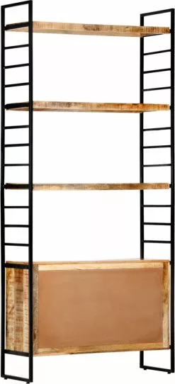 Furniture Limited - Boekenkast Met 4 Schappen 80x30x180 Cm Ruw Mangohout 18 Furniture Limited - Boekenkast Met 4 Schappen 80x30x180 Cm Ruw Mangohout -DECORATIE Winkel 547x1200 2
