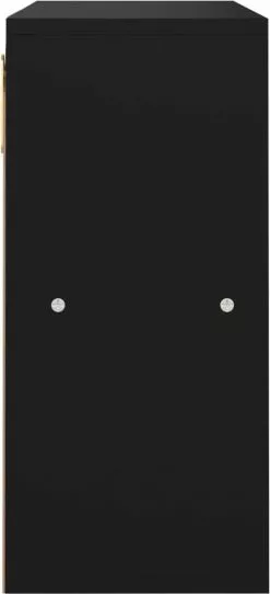 Furniture Limited - Boekenkast 60x27,5x59,5 Cm Spaanplaat Zwart -DECORATIE Winkel 547x1200