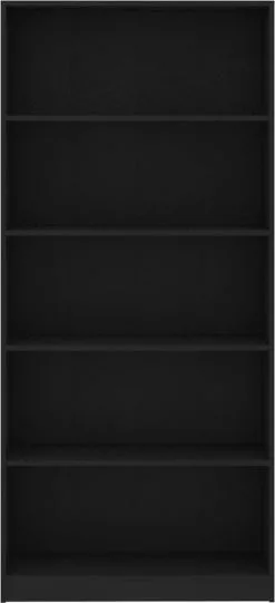 Furniture Limited - Boekenkast Met 5 Schappen 80x24x175 Cm Bewerkt Hout Zwart 11 Furniture Limited - Boekenkast Met 5 Schappen 80x24x175 Cm Bewerkt Hout Zwart -DECORATIE Winkel 548x1200 1