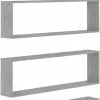 Furniture Limited - Wandschappen Kubus 4 St 100x15x30 Cm Spaanplaat Betongrijs 2 Furniture Limited - Wandschappen Kubus 4 St 100x15x30 Cm Spaanplaat Betongrijs -DECORATIE Winkel 585x1200 3