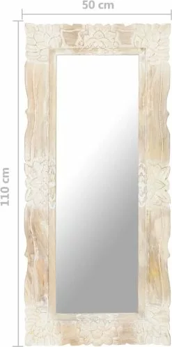 Furniture Limited - Spiegel 110x50 Cm Massief Mangohout Wit 17 Furniture Limited - Spiegel 110x50 Cm Massief Mangohout Wit -DECORATIE Winkel 595x1200 2