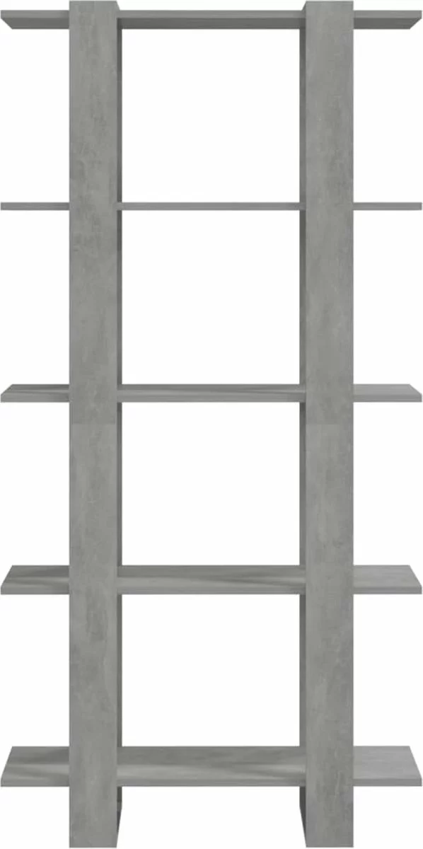 Furniture Limited - Boekenkast/kamerscherm 80x30x160 Cm Spaanplaat Betongrijs 8 Furniture Limited - Boekenkast/kamerscherm 80x30x160 Cm Spaanplaat Betongrijs - Afbeelding 6