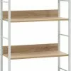 Furniture Limited - Boekenkast 4 Schappen 60x27,6x124,5 Cm Spaanplaat Eikenkleurig