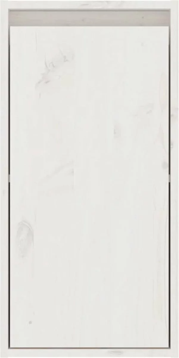 Furniture Limited - Wandkasten 2 St 30x30x60 Cm Massief Grenenhout Wit 6 Furniture Limited - Wandkasten 2 St 30x30x60 Cm Massief Grenenhout Wit - Afbeelding 4