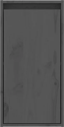 Furniture Limited - Wandkast 30x30x60 Cm Massief Grenenhout Grijs -DECORATIE Winkel 601x1200
