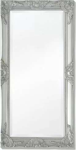 Furniture Limited - Wandspiegel Barok 100 X 50 Cm Zilver