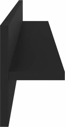 Furniture Limited - Wandschappen 4 St 80x11,5x18 Cm Spaanplaat Zwart -DECORATIE Winkel 613x1200 1