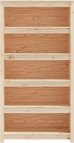 Furniture Limited - Boekenkast 80x35x154 Cm Massief Grenenhout -DECORATIE Winkel 620x1200 1