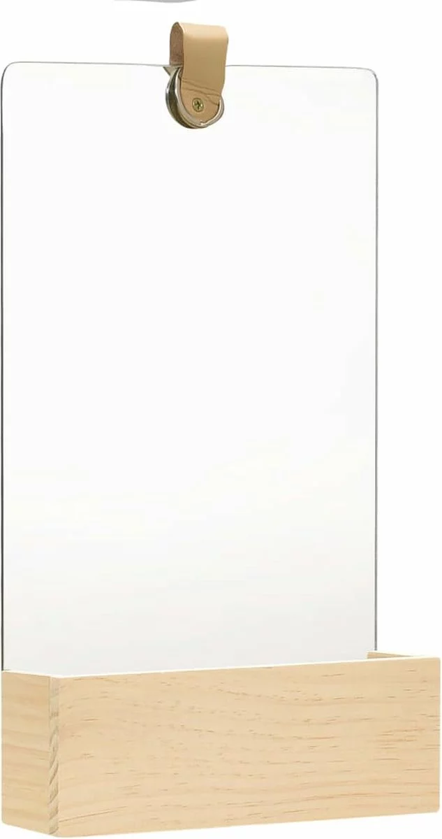 Furniture Limited - Wandspiegel 23x29,5 Cm Massief Grenenhout 6 Furniture Limited - Wandspiegel 23x29,5 Cm Massief Grenenhout - Afbeelding 4