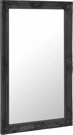 Furniture Limited - Wandspiegel Barok Stijl 60x100 Cm Zwart -DECORATIE Winkel 646x1200 2