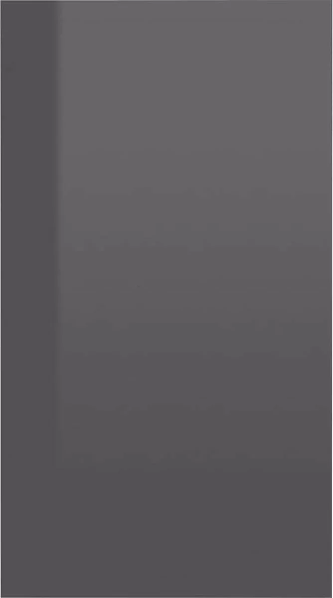 Furniture Limited - Boekenkast/dressoir 66x30x97,8 Cm Bewerkt Hout Hoogglans Grijs 9 Furniture Limited - Boekenkast/dressoir 66x30x97,8 Cm Bewerkt Hout Hoogglans Grijs - Afbeelding 7