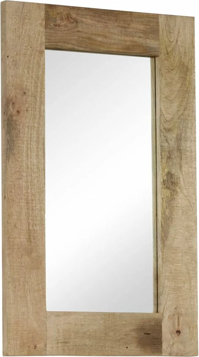 Furniture Limited - Spiegel 50x80 Cm Massief Mangohout 6 Furniture Limited - Spiegel 50x80 Cm Massief Mangohout - Afbeelding 4