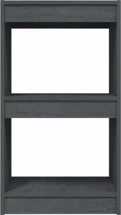 Furniture Limited - Boekenkast 40x30x71,5 Cm Massief Grenenhout Grijs -DECORATIE Winkel 673x1200