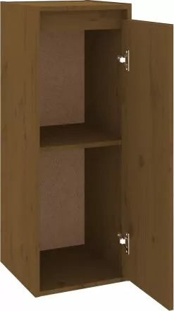 Furniture Limited - Wandkast 30x30x80 Cm Massief Grenenhout Honingbruin -DECORATIE Winkel 673x1200 3