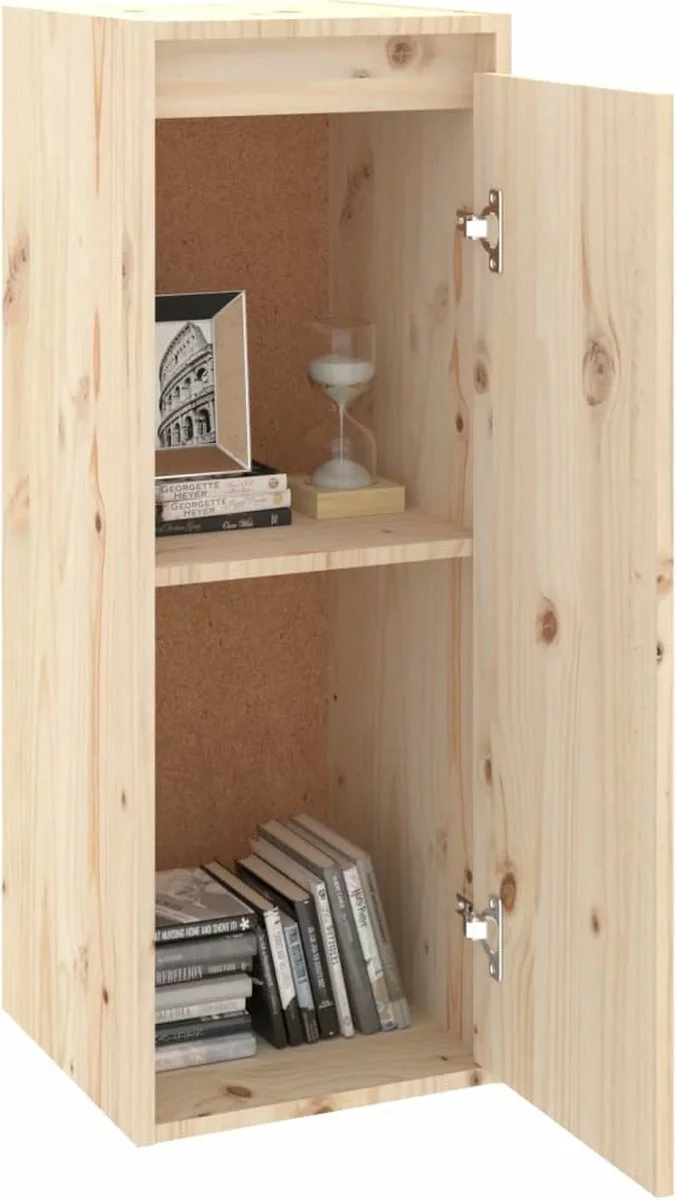 Furniture Limited - Wandkast 30x30x80 Cm Massief Grenenhout 9 Furniture Limited - Wandkast 30x30x80 Cm Massief Grenenhout - Afbeelding 7