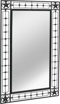 Furniture Limited - Wandspiegel Rechthoekig 60x110 Cm Zwart