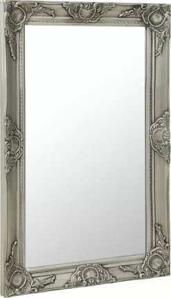 Furniture Limited - Wandspiegel Barok Stijl 50x80 Cm Zilverkleurig -DECORATIE Winkel 690x1200 1