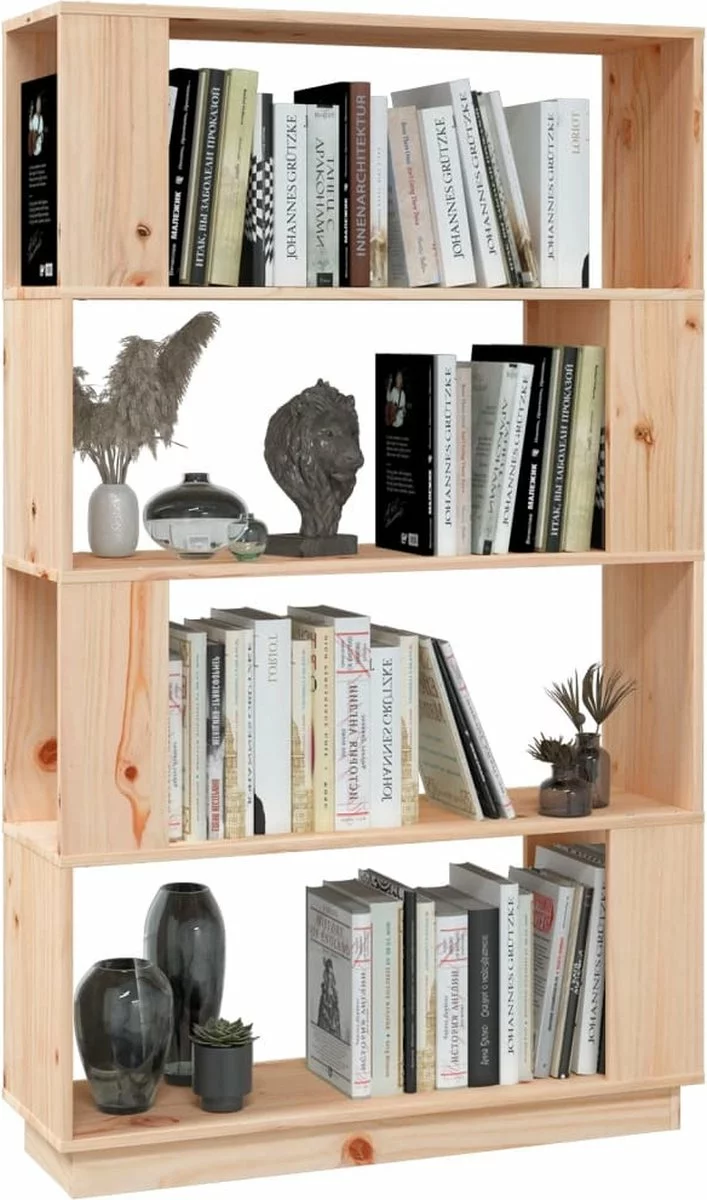 Furniture Limited - Boekenkast/kamerscherm 80x25x132 Cm Massief Grenenhout 9 Furniture Limited - Boekenkast/kamerscherm 80x25x132 Cm Massief Grenenhout - Afbeelding 7