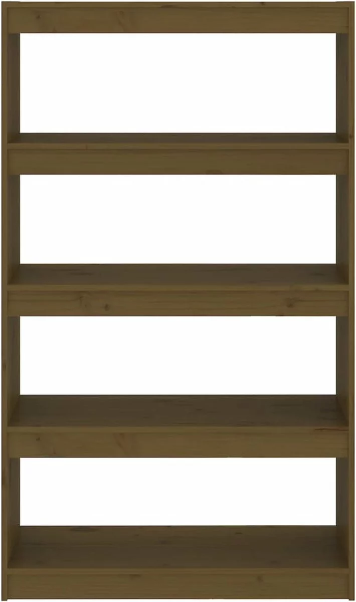 Furniture Limited - Boekenkast/kamerscherm 80x30x135,5 Cm Grenenhout Honingbruin 10 Furniture Limited - Boekenkast/kamerscherm 80x30x135,5 Cm Grenenhout Honingbruin - Afbeelding 8