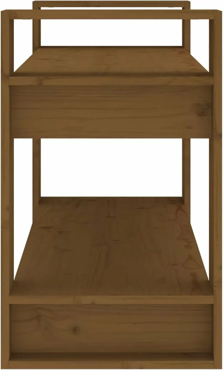 Furniture Limited - Boekenkast/kamerscherm 80x35x56,5 Cm Grenenhout Honingbruin 4 Furniture Limited - Boekenkast/kamerscherm 80x35x56,5 Cm Grenenhout Honingbruin - Afbeelding 2