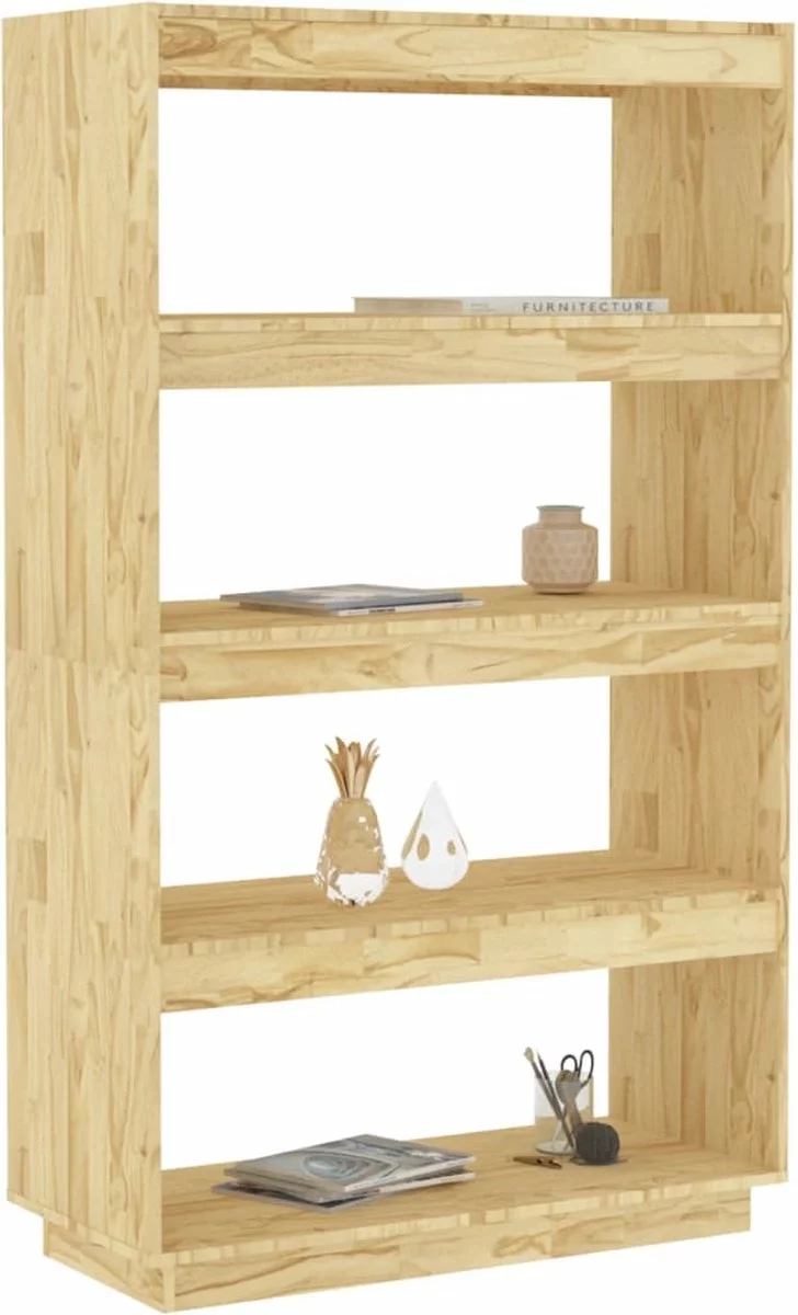 Furniture Limited - Boekenkast/kamerscherm 80x35x135 Cm Massief Grenenhout 9 Furniture Limited - Boekenkast/kamerscherm 80x35x135 Cm Massief Grenenhout - Afbeelding 7