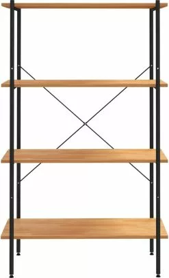 Furniture Limited - Opbergrek 4-laags 80x40x130 Cm Zwart En Eikenkleurig 14 Furniture Limited - Opbergrek 4-laags 80x40x130 Cm Zwart En Eikenkleurig -DECORATIE Winkel 731x1200 3