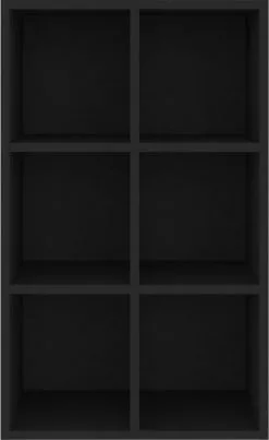 Furniture Limited - Boekenkast/dressoir 66x30x97,8 Cm Bewerkt Hout Zwart -DECORATIE Winkel 735x1200 1