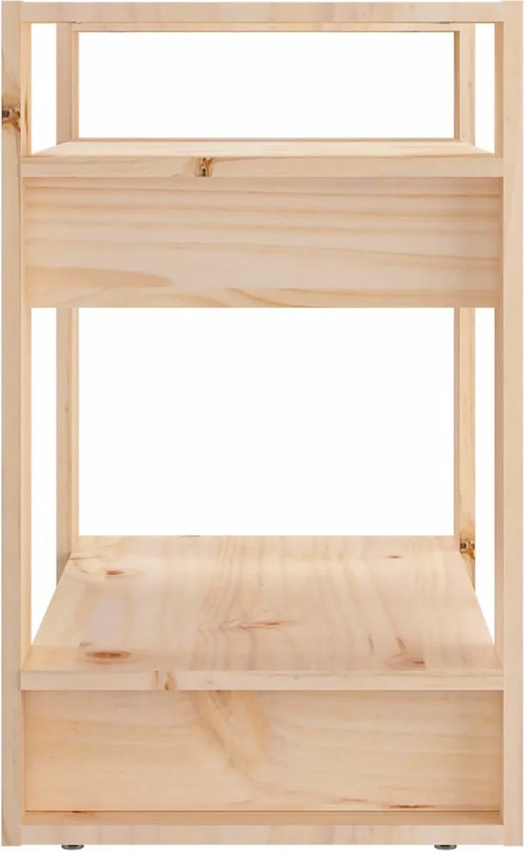 Furniture Limited - Boekenkast/kamerscherm 60x35x57 Cm Massief Grenenhout 10 Furniture Limited - Boekenkast/kamerscherm 60x35x57 Cm Massief Grenenhout - Afbeelding 8