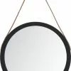 Furniture Limited - Wandspiegel Met Band Ø 55 Cm Zwart -DECORATIE Winkel 743x1200 1