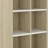 Furniture Limited - Boekenkast/dressoir 66x30x97,8 Cm Bewerkt Hout Wit Sonoma Eiken -DECORATIE Winkel 748x1200