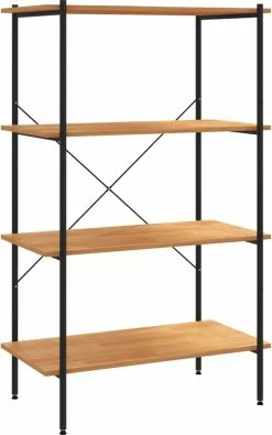 Furniture Limited - Opbergrek 4-laags 80x40x130 Cm Zwart En Eikenkleurig 17 Furniture Limited - Opbergrek 4-laags 80x40x130 Cm Zwart En Eikenkleurig -DECORATIE Winkel 750x1200 3