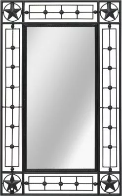 Furniture Limited - Wandspiegel Rechthoekig 50x80 Cm Zwart