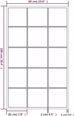 Furniture Limited - Wandspiegel 100x60 Cm Metaal Zwart -DECORATIE Winkel 760x1200 3