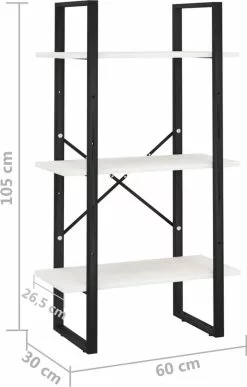 Furniture Limited - Opbergrek 60x30x105 Cm Massief Grenenhout Wit -DECORATIE Winkel 766x1200 1