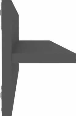 Furniture Limited - Wandschappen 4 St 60x11,5x18 Cm Spaanplaat Grijs -DECORATIE Winkel 785x1200 1